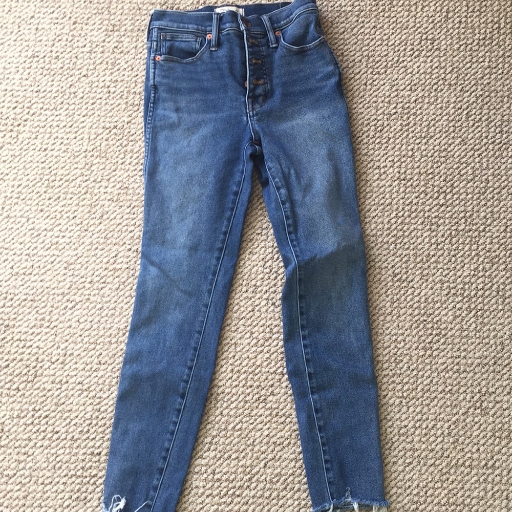 Madewell 10” high rise skinny jeans